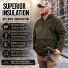 Spartan Wool Anorak Jacket Xl Od Green 80  Wool Hooded Bushcraft Outdoor Pullove