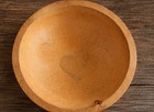Vintage Turned Wood Bowl Primitive Maple Dough Salad Bowl Farmhouse 1930s-50s