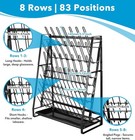 Us Lab Drying Rack Draining Rack For Glassware   Bottles Clean Dry Black Steel