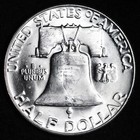 Gem Bu Uncirculated Unc Ms 1956 Silver  franklin Half Dollar  brilliant Luster  
