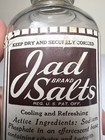 Vintage Apothecary Bottle Jad Brand Salts Medicinal Pharmacy Bottle W  Salt 6 