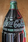 Ande Rooney Coca-cola Die-cut Soda Bottle Metal Advertising Sign 21  X 6  Coke