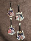Vintage Elvis Presley Guitar Plate Collection Bradford Exchange  Lot Of 7 
