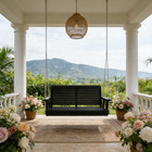 Hdpe Porch Swing With Ergonomic Design ultra Weather-resistant For Outdoor Patio
