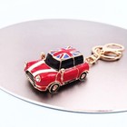 Mini Uk Red Charm Car Keychain Key Ring Rare Japan Unused Gift Present