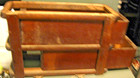 Antique Singer Treadle Sewing Machine 2 Oak Cabinet Drawers    Frame