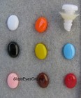 40 Pc 5mm To 11mm Oval Plastic Safety Noses  Button  Eyes  Teddy Bear  Doll On-1