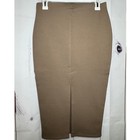 Light Brown Pencil Skirt   Size Medium   Sku0038