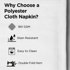 Polyester Cloth Dinner Napkins 20x20 Inch 19 Colors Wedding Party Restaurant