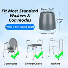 Rubber Walker Tips - Walker Feet Replacement - Walker Leg Caps - Heavy Duty Acce