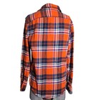 Orange And Blue Plaid Cotton Flannel Size Small