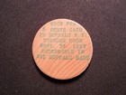 1957 Buffalo  New York Wooden Nickel Token- Buffalo  Ny 125 Anniversary Coin Grn