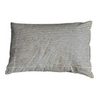 Vintage 1950s Light Blue Stripe Ticking Feathers Pillows 24   x 14    Farmhouse