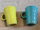 Fiesta Turquoise Lemongrass Tall Latte Coffee Mug With Thumb Rest Fiestaware Hlc