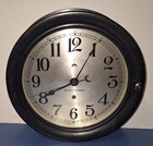 Large Seth Thomas U s   Ships Bakelite Deck Clock Working Sweep Seconds Wwii  42