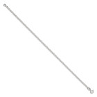 925 Sterling Silver Polished 9 Inch 2mm Open Elongated Link Chain Anklet Solid