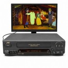 Jvc Hr-a62u Hi-fi Vhs Black Vcr 4-head Video Cassette Recorder  tested    Works 
