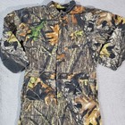 Vintage Wolf Mountain Coveralls Mens Large Brown Camo Hunting Insulated Mossy Oa