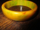 Vintage End Of The Day Baklite Catalin Bracelet Fantastic Marbling