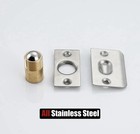 Jqk Closet Door Ball Catch Hardware Brushed Stainless Steel Adjustable