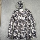 Huk Performance Fishing Men s 3xl Gray Camo Pullover Hoodie Sweatshirt