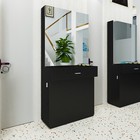 Barber Salon Station Wall Mount Beauty Spa W mirrors Dressing Table Hair Styling