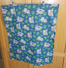 Handmade Flannel Blue Sloth Pet Dog Lap Bed Travel Car Seat Kennel Throw Blanket