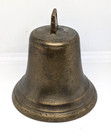 Vintage Brass Wall Nautical Swivel Hanging 4  Tallest X 4  At Widest Bell