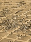 1883 Aberdeen South Dakota Vintage Old Panoramic City Map - 16x24