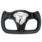 Yoke Steering Wheel For Tesla Model 3 16-22 Model Y 20-24 With Heated Black