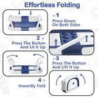 Foldable Baby    bathtub Pp tpe With Soft Bath Net thermometer For 0-36 Months Tod