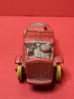  5 Vintage Auburn Red Rubber Toy Roadster Hot Rod Made In Usa