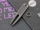 1pc Tc4 Titanium Golf Divot Repair Tool Golf Green Fork Edc Portable Keychain