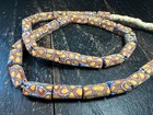 Vintage African Trade Bead Necklace     Venetian Millefiori Glass Beads     Matchin