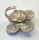 Vintage Beautifully Handmade Indian Old Coin s Sterling Silver Adjustable Ring