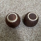 Vintage Orchids Of Hawaii Coconut Tiki Mug Set Of 2