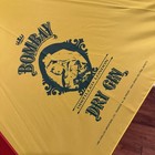 Vintage 1986 Bombay Dry Gin Umbrella New W  Tag Wood Handle Advertising Promo