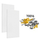 24  X 42  Pegboard - Set Of 2 High Density Fiberboard Wall Panels For Garage    
