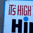 Vintage Metal Advertising Sign It s High Time For Hires Root Beer