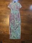  Traditional Chinese Qipao  cheongsam  100  Silk New Size 10 Hand Stitched 