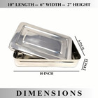 Multipurpose Stainless Steel Art Storage Box For Paints Brushes Palettes 10x6x2