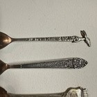 Lot Of Vintage 900 Silver Souvenir Coin Silver Spoons