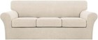 4 Piece Couch Cover Sofa Covers For 3 Cushion Couch Sofa Slipcovers Washable    