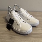 Hurley Nwt Women s Carrie Lace-up Canvas Casual Shoes   White   Us Size 7 5