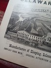 1892 Print Advertising Delaware Car Works Full Factory Picture Railroad Cars