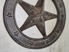 Cast Iron Star With Ring Western Barn Decor Rustic Antique Style 8 