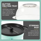 Elite Gourmet 3 Quart Hot Air Popcorn Maker Popper With Electric Stirring 