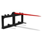 3 Point 49   Hay Bale Spear Attach Tractor Skid Steer Loader Quick Tach 3000 Lbs