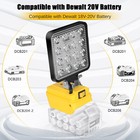 2 Pack 60w Led Work Light For Dewalt 20v Battery With Usb Output 6500lm