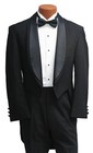 Men s Black Oscar De La Renta Tuxedo Tailcoat Formal Gala Tails Coat 40 Regular